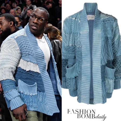 greg lauren cardigan shannon sharpe.